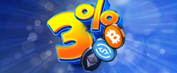 Crypto rebate rewards at a USDC gambling site