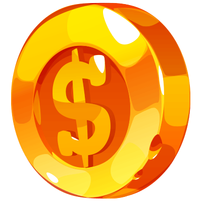 Coin icon for BTC online gambling payments