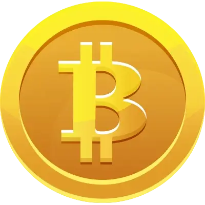 Bitcoin token icon for crypto wagering casinos